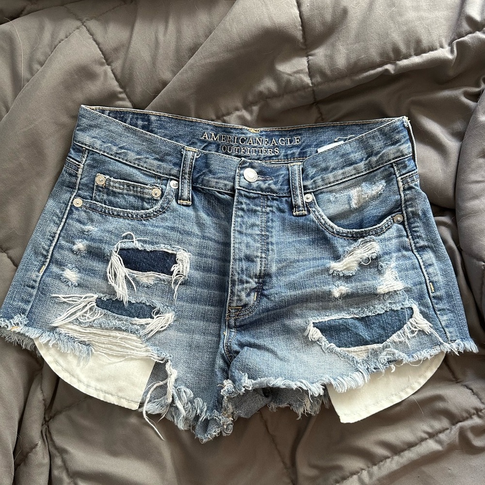 American eagle high rise festival shorts